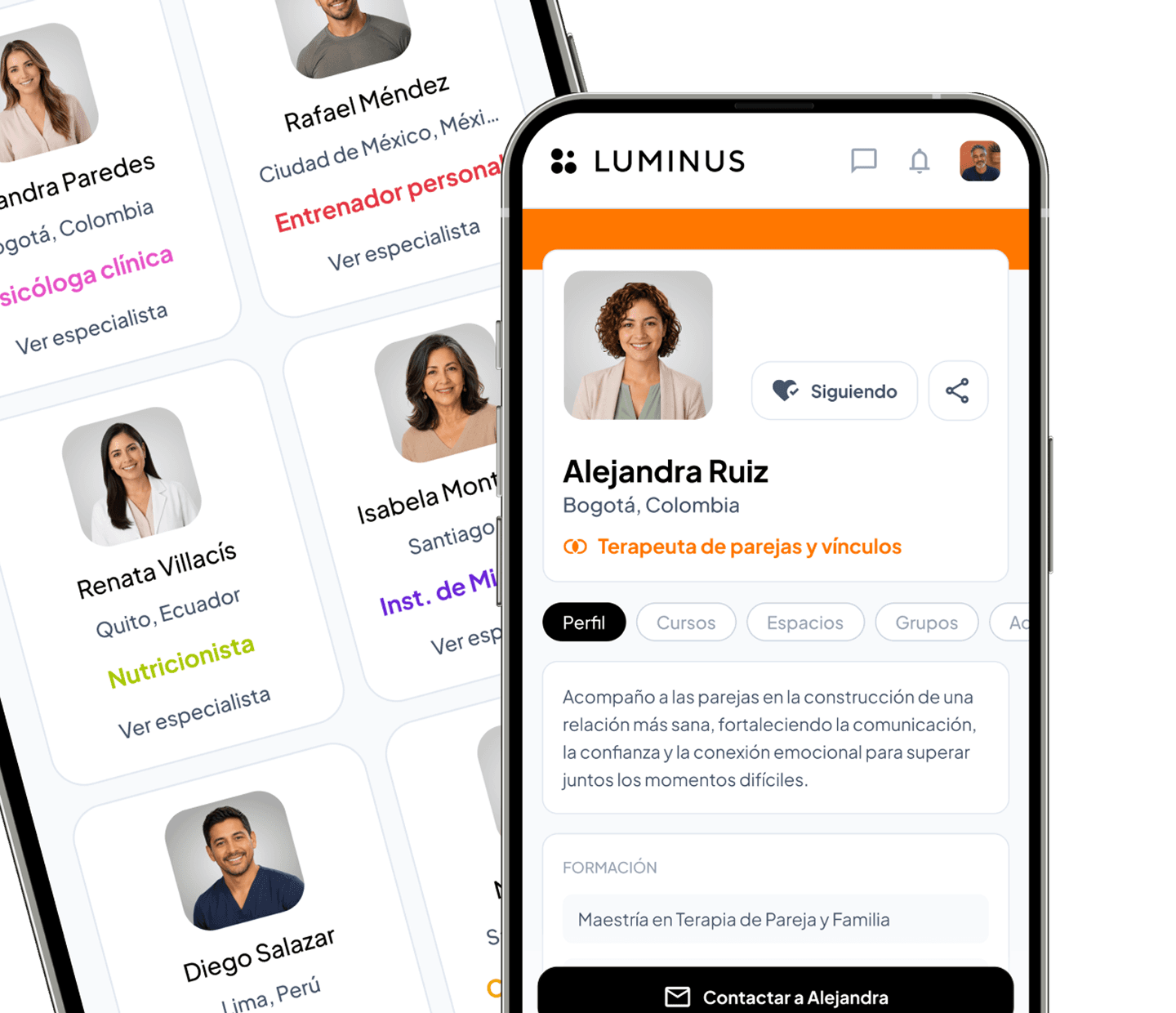 Directorio y Perfil Especialista LUMINUS